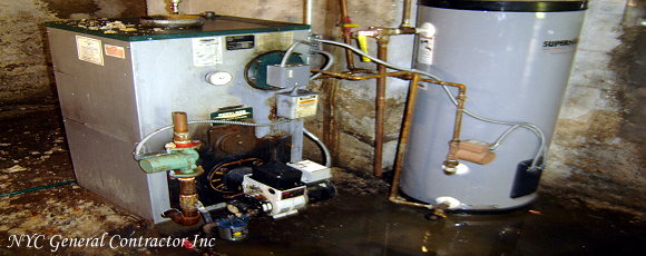 Here is what the old oil burning boiler looked like - I think it was older then me and you!... General Contractor